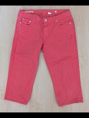 J.Crew Matchstick  Coral Red jeans - Size 30